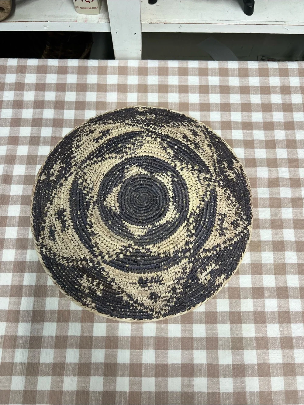 Woven basket bowl decor boho